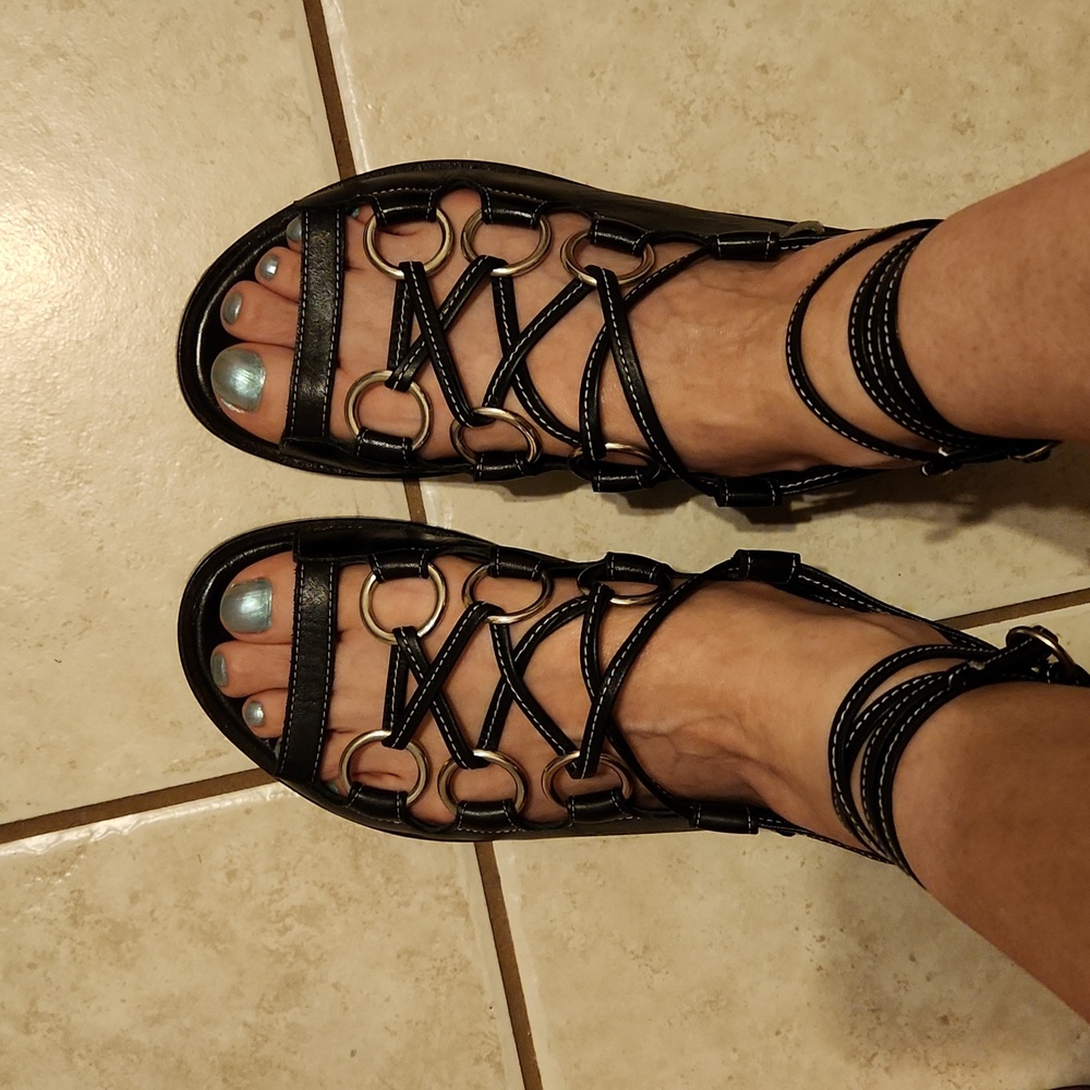 Opening ceremony gladiator sandals